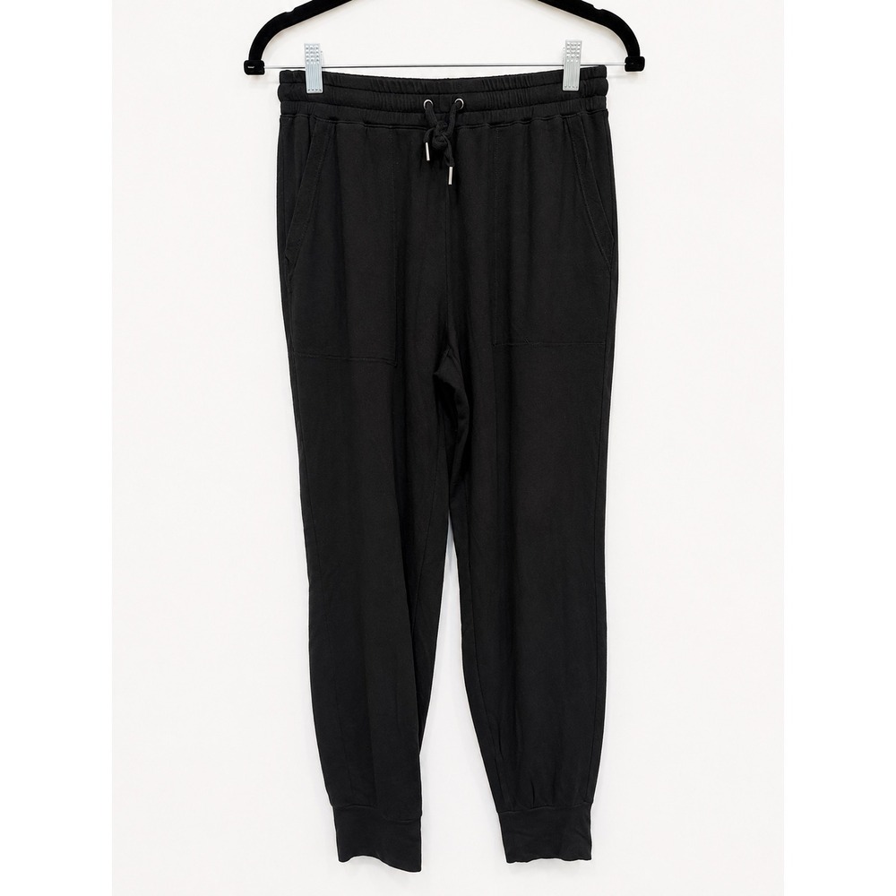 Splendid Jogger Pants Women Small Black Modal Spandex Drawstring Loungewear Cozy